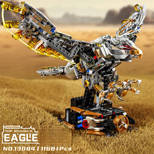 Mechanical Eagle Building Block Kit 3D Adjustable Model with Movable Wings & Claws, STEM Toy for Children & Adults – A Top Gift for Engineering, Nature and Animal Enthusiasts